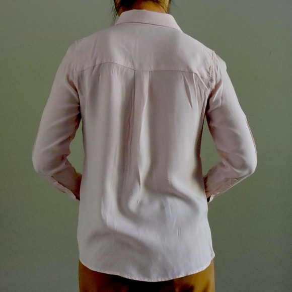 Banana Republic Pink Button-down Shirt in Parker Tunic Fit, Petite, Size XS/TP - Picture 6 of 9